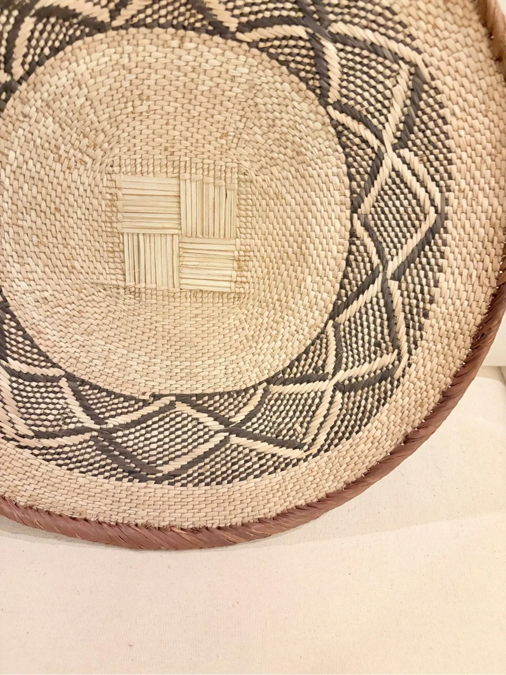 One of a Kind! NEW Woven Basket. Made by Binga people of Zambia Zimbabwe Africa